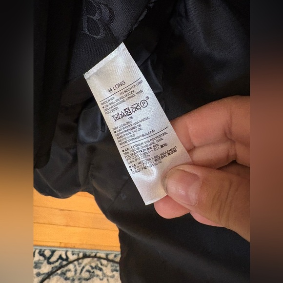NWT Banana Republic Black Tuxedo Jacket only. Tailored Fit. 44L jacket. - Picture 8 of 9